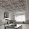 Ekena Millwork 23 38W x 23 38H x 14T Small Lilley Decorative Fretwork Wood Ceiling Panels, Walnut CELW23X23X0250LEYWA - alternate 9